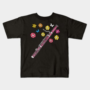 Mothers Day Bassoon Mom Female Bassoonist Kids T-Shirt